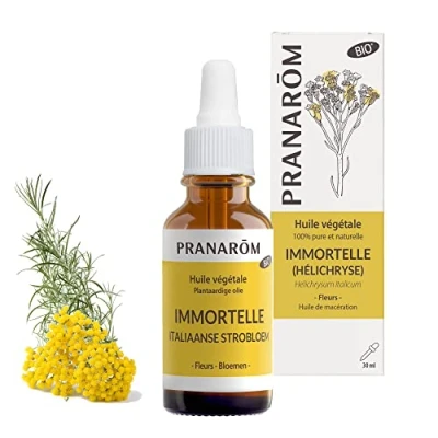 Image de Pranarôm Huile Végétale Immortelle Bio Helichryse Italienne Sommité Fleurie 30 ml
