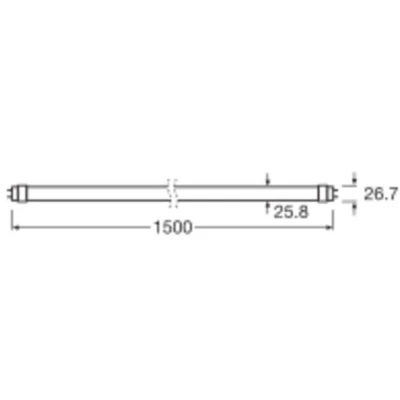 Afbeelding van Voordeelpak 10x Ledvance LED Buis T8 Performance (EM/Mains) Ultra Output 23.1W 3700lm 865 Daglicht 150cm Vervangt 58W