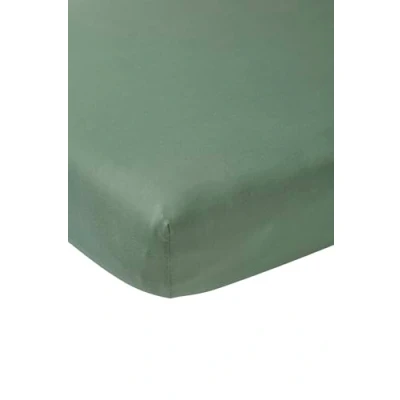 Afbeelding van Meyco Home Uni hoeslaken twijfelaar forest green 120x200cm