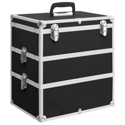 Afbeelding van Make Up Koffer 37X24X40 Cm Aluminium Zilverkleurig