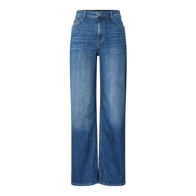 Afbeelding van Pieces Jeans Pcsilke Mw Wide Mb Noos 17159439 Medium Blue Denim Dames Maat W29 X L32