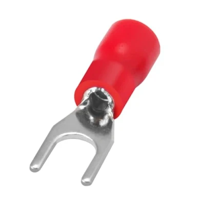 Afbeelding van Heschen Set van 100 geïsoleerde draadverbinders SV1.25 3, deuvelmaat #4, voor 0,5 1,5 mm² (22 16 AWG), rood