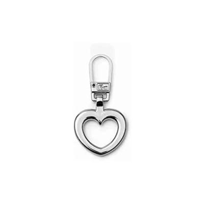 Afbeelding van Prym Fashion Zipper Hart Zilverkleurig