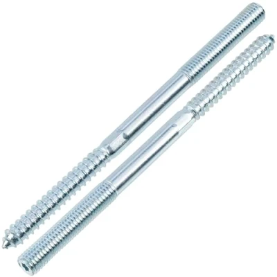 Afbeelding van AERZETIX C75900 Set van 12 schroeven met dubbele schroefdraad M10x160mm Schroefdraadbout staal