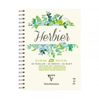 Image de Carnet à spirale Herbier A4 64 pages Clairefontaine