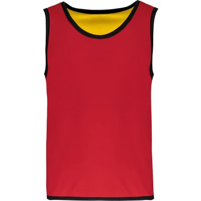 Afbeelding van PROACT Omkeerbaar rugbyhesje kids PA046 Sporty Red / Yellow