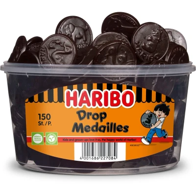 Afbeelding van Haribo Drop Medailles (150 stuks)