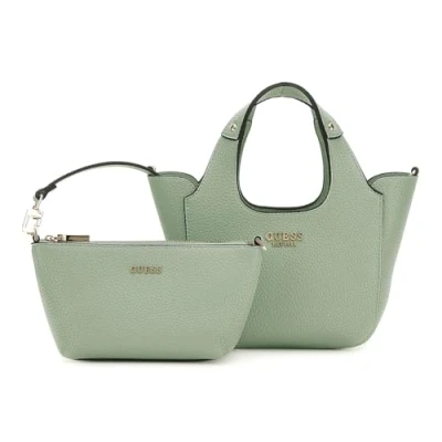 Afbeelding van GUESS Handtas Schoudertas Helina Mini Tote Celadon Mintgroen