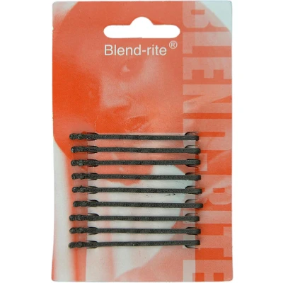 Afbeelding van Sinelco Haarschuifjes bruin kort 50mm 9st Haibu by Kapperskorting.com