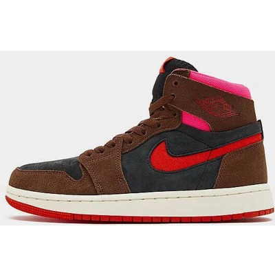 Afbeelding van Jordan AIR 1 CMFT 2 Sneakers hoog, Dames, Maat: 37.5, Cacao wow/picante red/black/hyper pink/sail Leer en textiel