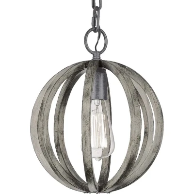 Afbeelding van Hanglamp Steady Lighting E27 L: 25.4cm Voor Binnen Woonkamer Eetkamer Weather Oak Wood
