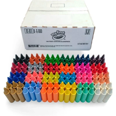 Afbeelding van Crayola Krijt 144 Jumbo Waskrijtjes Schoolverpakking