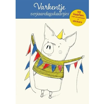 Afbeelding van Verjaardagskaartjes Varkentje