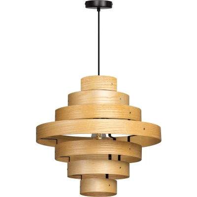 Afbeelding van ETH Oaknut Hanglamp Hout 7 Rings