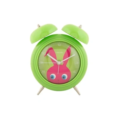 Afbeelding van Karlsson Wekker Peekaboo Bunny Groen 15.2x6.5x18.2cm Scandinavisch Sinterklaas cadeau cadeautjes vrouw man voor haar hem Sint Kado