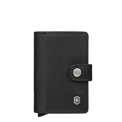Afbeelding van Victorinox Altius Secrid Leather Card Wallet black Dames portemonnee