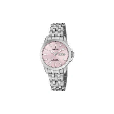 Afbeelding van Festina Analoog kwartshorloge voor dames met roestvrijstalen Armband F20455/2, snoeproze, armband, Snoep Roze,