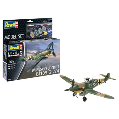 Afbeelding van 1:32 Revell 63829 Messerschmitt Bf109G 2/4 Propeller Vliegtuig Model Set Plastic Modelbouwpakket