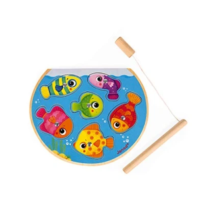 Image de Puzzle en bois 2 1 Janod Speedy Fish