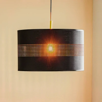 Afbeelding van Tago hanglamp, 1 lamp, zwart/goud