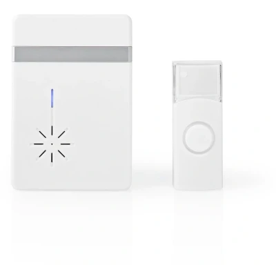 Afbeelding van Nedis DOORB212WT Draadloze deurbelset op batterijen