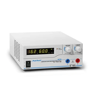 Afbeelding van Peaktech 1570 laboratorium voeding DC 1 tot 16 V 0 60 A met USB