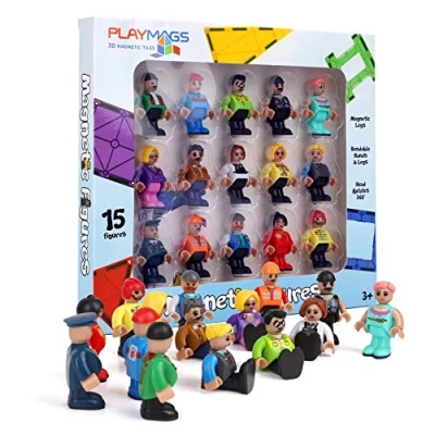 Afbeelding van Playmags Community Figures Set Magnetische Speelfiguur 15 stuk