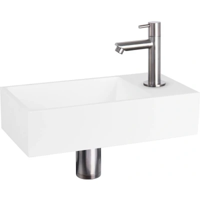 Afbeelding van Fonteinset Differnz Solid (Gegoten, Chroom)