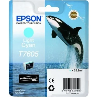 Image de Cartouche Epson Orque T7605 Ultrachrome Cyan Clair