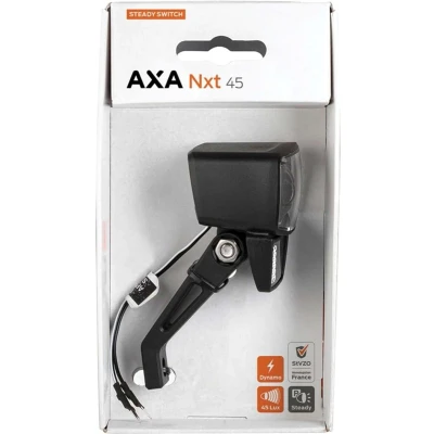 Afbeelding van AXA Nxt 45 Fietslamp voorlicht LED Koplamp Steady Dynamo Lux