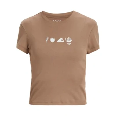 Afbeelding van Roxy Beach LOVE Tshirt print, Dames, Maat: XXS, Portabella