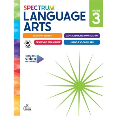 Afbeelding van Spectrum Language Arts Workbook, Grade 3