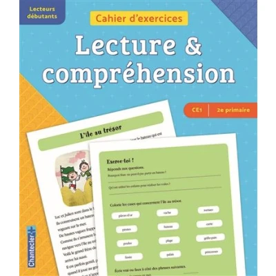 Image de Cahier d&#039;exercices lecture &amp; compréhension (CE1 2e primaire) (bleu orange)