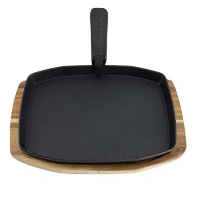Afbeelding van The Bastard Sizzling Plate &amp; Holder L/M