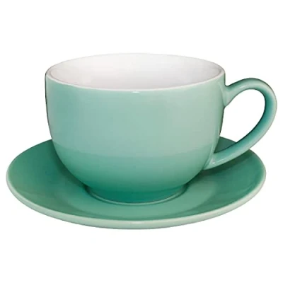 Afbeelding van Olympia Café cappuccinokoppen aqua 34cl (12 stuks)