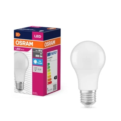 Afbeelding van OSRAM 4099854109829 LED lamp Energielabel F (A G) E27 Peer 8.5 W = 60 Koudwit (Ø x h) mm 1 stuk(s)