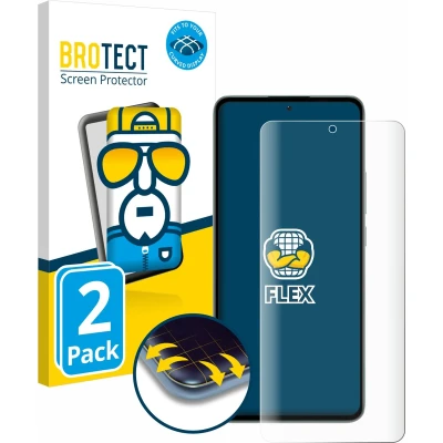 Afbeelding van BROTECT Screenprotector voor Xiaomi 13T Pro Folie Beschermfolie transparant volledig dekking (2 Stuks)
