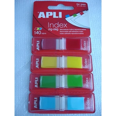 Afbeelding van APLI Zelfklevende indexen, neonkleurige folie