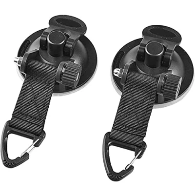 Afbeelding van Tiardey 2 stuks multifunctioneel anker met zuignap bevestigingshaak, zwembadhaak voor tenten, krachtige camping, boot, zijluifel van de auto