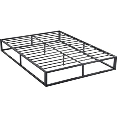 Afbeelding van Tweepersoonsbed bedframe bed metaal 160 x 200 cm Zwart