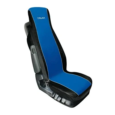 Afbeelding van Lampa 98000 Elisa 2 Stoelhoes van polyester en Skeentex voor vrachtwagens, blauw/zwart