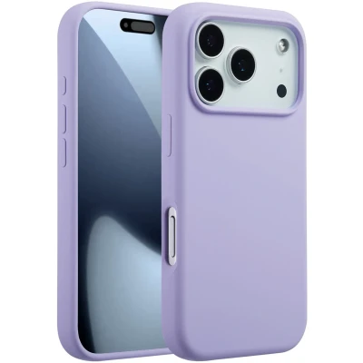 Afbeelding van Accezz Liquid Silicone Backcover met MagSafe voor de Apple iPhone 17 Pro Purple