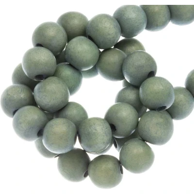 Afbeelding van Houten Kralen Vintage Look (12 mm) Misty (70 stuks)