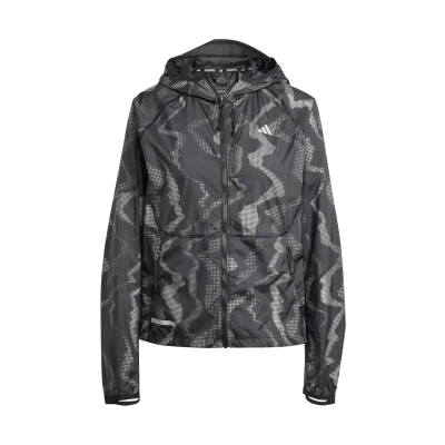 Afbeelding van adidas Performance ULT PREM JKT Runningjack, Dames, Maat: XS, Black/reflective silver