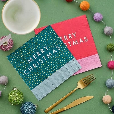 Afbeelding van Merry Christmas &amp; Franje 16 stuks