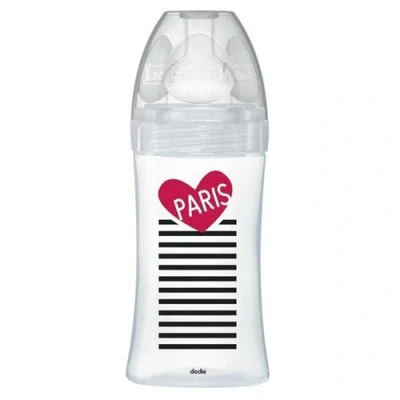 Image de Dodie Biberon Sensation+ Anti Coliques en Verre +0m Paris 270ml