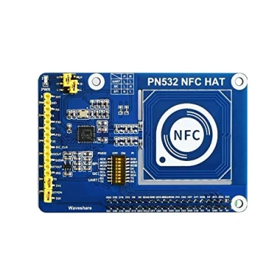 Afbeelding van Waveshare PN532 NFC HAT voor Raspberry Pi, lezen/brander module met drie I2C/SPI/UART communicatie interfaces, 13,56 MHz werkfrequentie, ondersteunt verschillende NFC/RFID kaarten