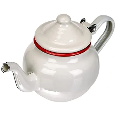 Afbeelding van Ibili 908805 theepot, roestvrij staal, wit, 18 x 10 12 cm