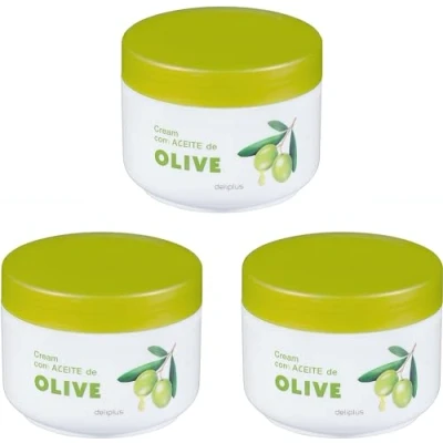 Afbeelding van Deliplus Olive Oil Body Cream Voor alle huidtypes 3 stuks x 250 ml