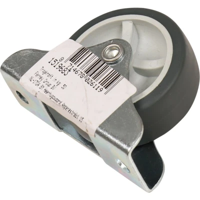 Afbeelding van Kelfort Kastbokrol/bokwiel, verzinkt huis, rubber wiel met glijlager, grijs gummy 50mm